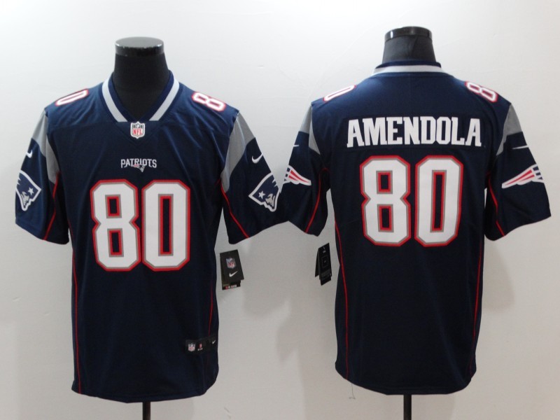 Men's New England Patriots Danny Amendola #80 Navy Jersey